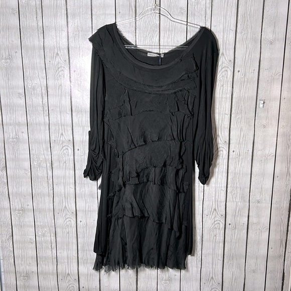 tempo paris silk tiered dress Tempo Paris Floral Silk Dress